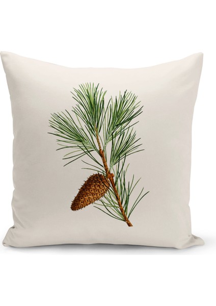 Botanik Serisi Çift Tarafı Dijital Baskılı Kırlent Kılıfı (Botanic Cushion Cover)