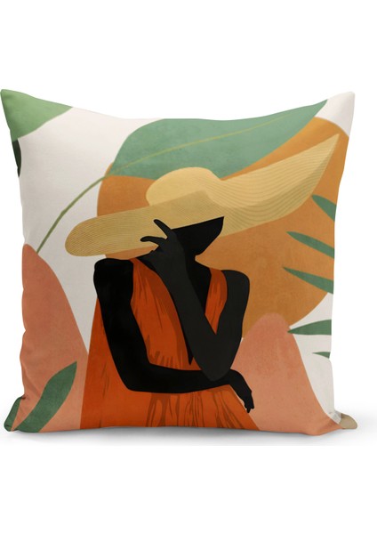 Bohem Serisi Çift Tarafı Dijital Baskılı Kırlent Kılıfı (Bohem Cushion Cover)