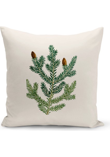 Botanik Serisi Çift Tarafı Dijital Baskılı Kırlent Kılıfı (Botanic Cushion Cover)