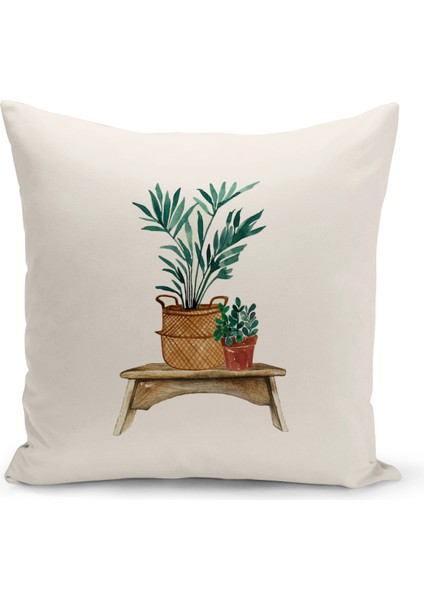 Bohem Serisi Çift Tarafı Dijital Baskılı Kırlent Kılıfı (Bohem Cushion Cover)