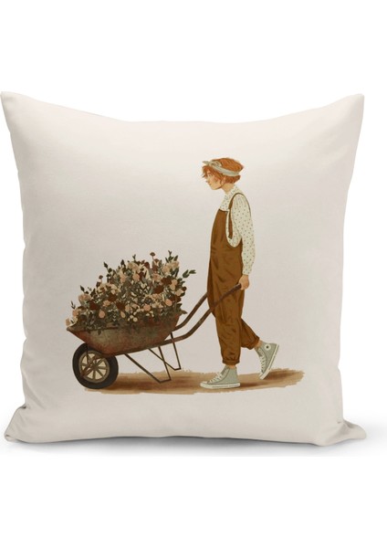 Bohem Serisi Çift Tarafı Dijital Baskılı Kırlent Kılıfı (Bohem Cushion Cover)