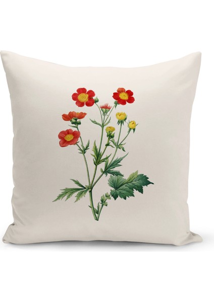 Botanik Serisi Çift Tarafı Dijital Baskılı Kırlent Kılıfı (Botanic Cushion Cover)