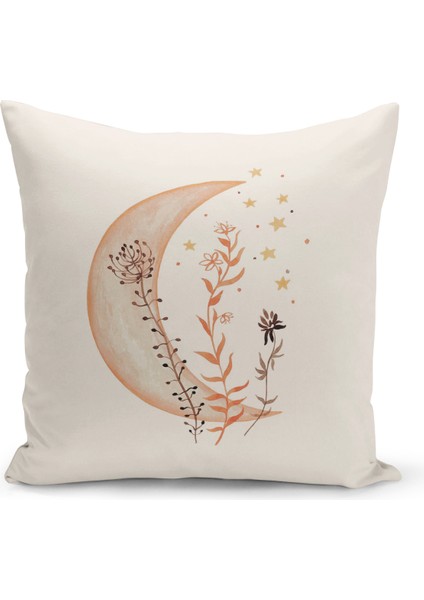 Flower Serisi Çift Tarafı Dijital Baskılı Kırlent Kılıfı (Cushion Cover)