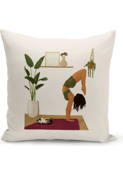 Bohem Serisi Çift Tarafı Dijital Baskılı Kırlent Kılıfı (Bohem Cushion Cover)