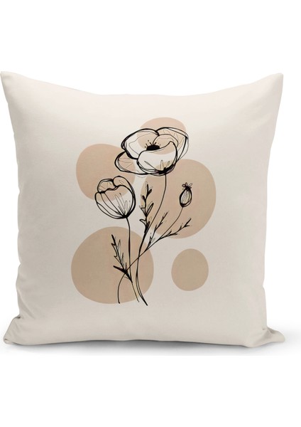 Minimalist Serisi Çift Tarafı Dijital Baskılı Kırlent Kılıfı (Minimalist Cushion Cover)