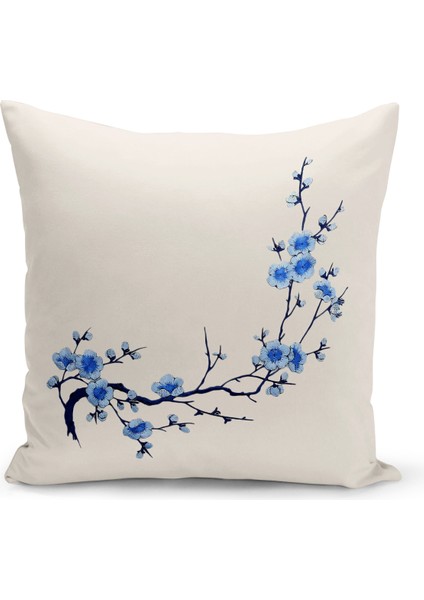 Flower Serisi Çift Tarafı Dijital Baskılı Kırlent Kılıfı (Cushion Cover)