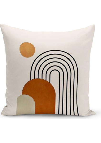 Minimalist Serisi Çift Tarafı Dijital Baskılı Kırlent Kılıfı (Minimalist Cushion Cover)