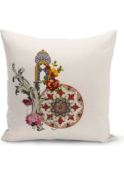 Flower Serisi Çift Tarafı Dijital Baskılı Kırlent Kılıfı (Cushion Cover)