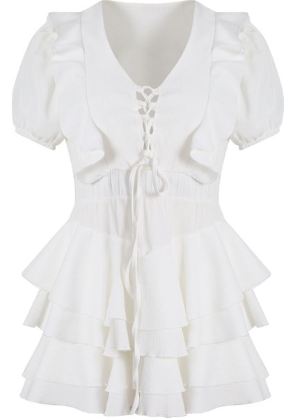 Vernazza Fırfırlı Elbise