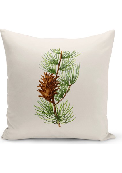 Botanik Serisi Çift Tarafı Dijital Baskılı Kırlent Kılıfı (Botanic Cushion Cover)