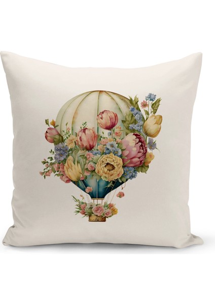 Vintage Serisi Çift Tarafı Dijital Baskılı Kırlent Kılıfı (Vintage Cushion Cover)