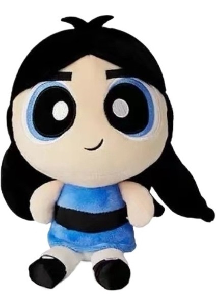 28CM Karikatür Sevimli Iri Gözlü Powerpuff Girl Peluş Bebek (Yurt Dışından)