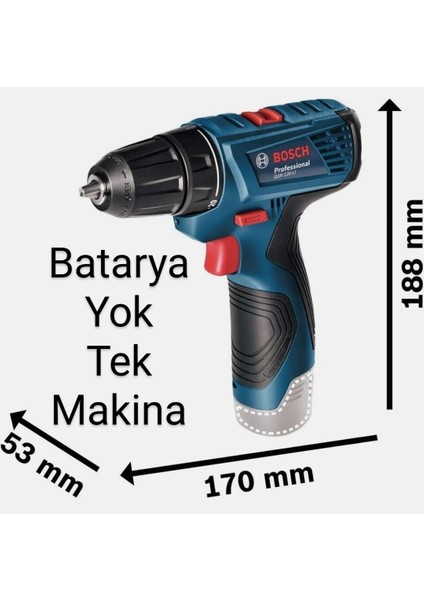 Gsr 120 Li (Çanta , Batarya ve Şarj Aleti Yoktur) Sadece Makine Bulunmaktadır