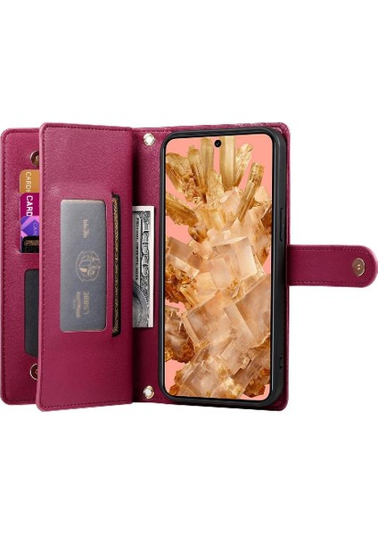 Google Piksel 8 Crossbody Kayış Standı Cüzdan Iş Için Flip Case (Yurt Dışından) modelleri
