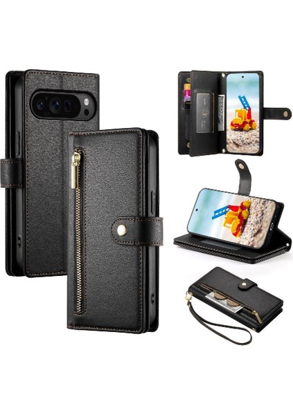 Google Piksel 9 Pro Xl Cüzdan Iş Standı Için Flip Case Crossbody Kayış (Yurt Dışından) modelleri