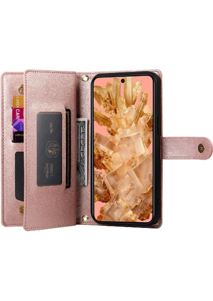 Google Piksel 8 Crossbody Kayış Standı Cüzdan Iş Için Flip Case (Yurt Dışından) modelleri