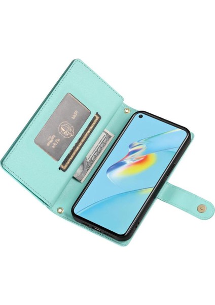 Oppo A54 4g Için Flip CASE/A54S Crossbody Kayış Iş Çok Fonksiyonlu (Yurt Dışından) modelleri
