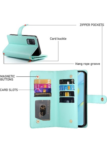 Oppo A54 4g Için Flip CASE/A54S Crossbody Kayış Iş Çok Fonksiyonlu (Yurt Dışından) fırsatları