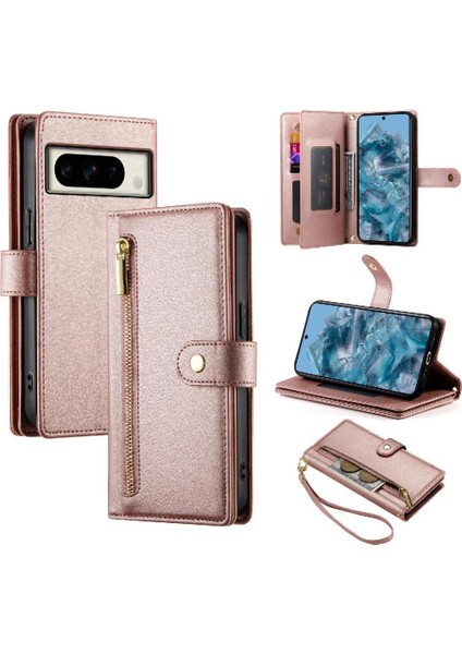 Google Piksel 8 Pro Iş Cüzdan Çok Fonksiyonlu Kayış Için Flip Case (Yurt Dışından) fiyatları