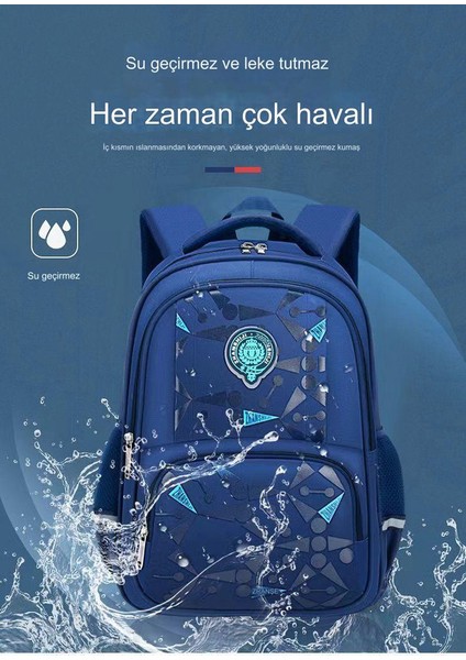 Öğrenciler Için Büyük Kapasiteli ve Hafif Çocuk Sırt Çantası, Basıncı Azaltan, Bel Koruyucu, Aşınmaya Dayanıklı ve Su Geçirmez Okul Çantası (Yurt Dışından) fiyatları