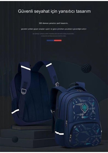 Öğrenciler Için Büyük Kapasiteli ve Hafif Çocuk Sırt Çantası, Basıncı Azaltan, Bel Koruyucu, Aşınmaya Dayanıklı ve Su Geçirmez Okul Çantası (Yurt Dışından) fırsatları