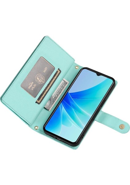 Colorful Shop Oppo A57 4g/ A77 4g Standı Cüzdan Crossbody Kayış Iş Için Flip Case (Yurt Dışından)