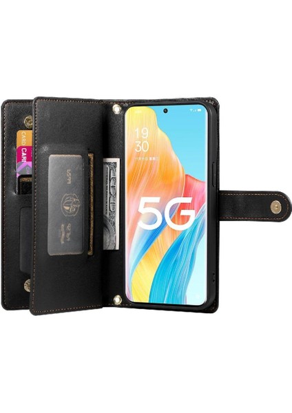 Oppo Oppo 8t 5g Için Flip Case Crossbody Kayış Cüzdan Iş Standı (Yurt Dışından) indirimleri