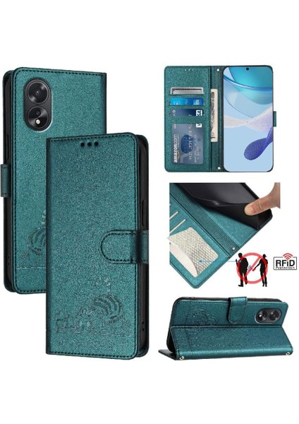 Oppo Için Kılıf A38 4G/A18 4g Kart Yuvası Tutucu Kickstand Cüzdan Kapak Çevirin (Yurt Dışından)