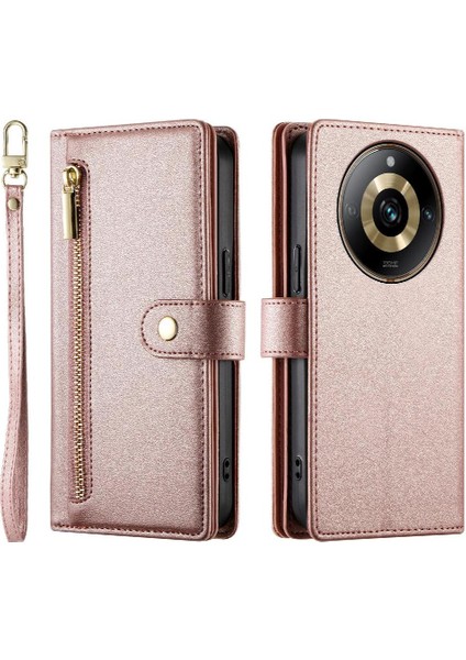 Realme 11 Pro Için Flip Case Crossbody Kayış Standı Çok Fonksiyonlu Cüzdan (Yurt Dışından)