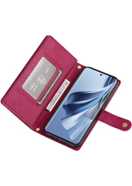 Oppo Oppo 10 5g Için Flip Case Crossbody Kayış Standı Çok Fonksiyonlu (Yurt Dışından)