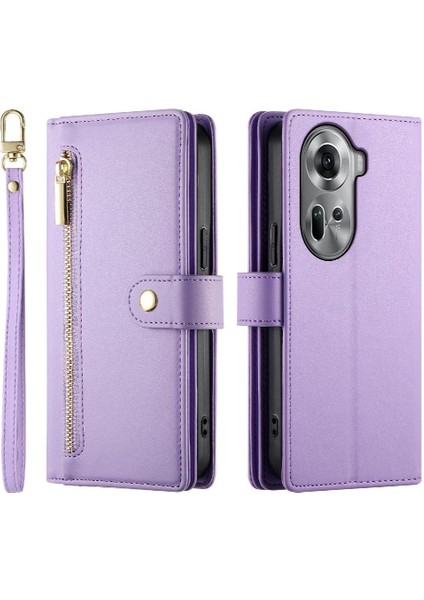 Oppo Oppo 11 Için Flip Case Standı Crossbody Kayış Iş Çok Fonksiyonlu (Yurt Dışından)