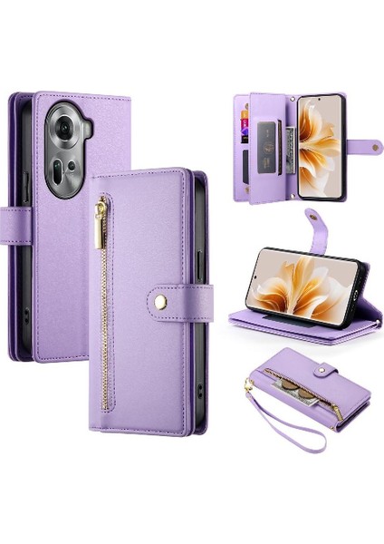 Oppo Oppo 11 Için Flip Case Standı Crossbody Kayış Iş Çok Fonksiyonlu (Yurt Dışından)