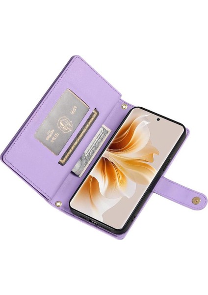 Oppo Oppo 11 Için Flip Case Standı Crossbody Kayış Iş Çok Fonksiyonlu (Yurt Dışından)