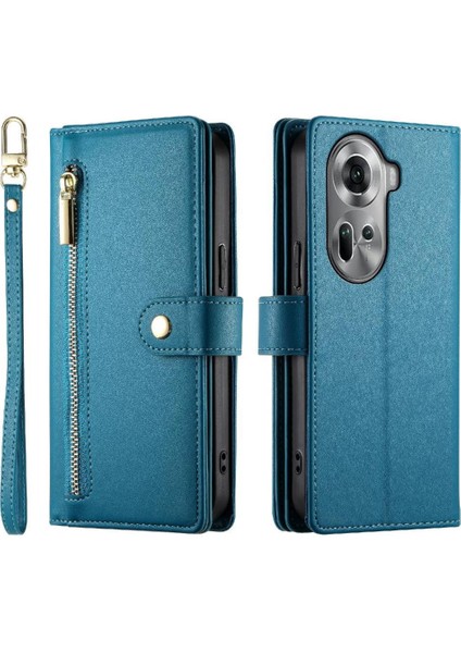 Oppo Oppo 11 Için Flip Case Standı Crossbody Kayış Iş Çok Fonksiyonlu (Yurt Dışından)