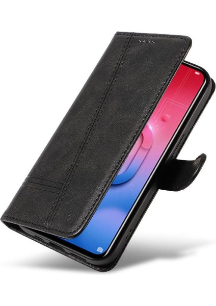 Onur 10 Lite Için Filp Durumda Kredi Kartı Yuvası Siyah ile Preslenmiş Pu Deri (Yurt Dışından) modelleri