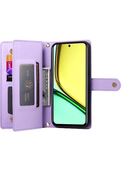 Realme C67 4g Iş Çok Fonksiyonlu Cüzdan Crossbody Için Flip Case (Yurt Dışından) modelleri
