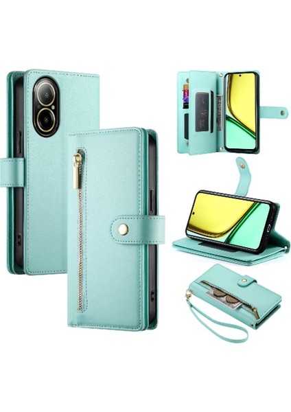 Realme C67 4g Iş Çok Fonksiyonlu Cüzdan Crossbody Için Flip Case (Yurt Dışından) modelleri