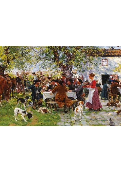 1000 Parça Avcıların Öğle Yemeği Puzzle