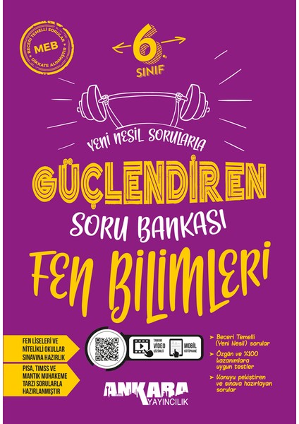 6. Sınıf Fen Bilimleri Güçlendiren Soru Bankası Soru 2024-2025 Güncel Baskı