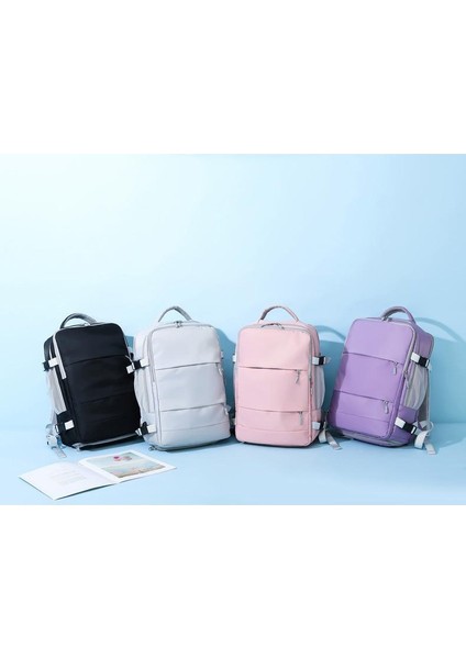 Kadınlar Içın Seyahat Sırt Çantası Su Itici Hırsızlığa Karşı Şık Bagaj Askısı USB Şarj Portu (Yurt Dışından) indirimleri