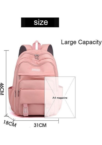 Kadınlar Içın Su Geçırmez Naylon Çok Cepli Seyahat Sırt Çantası (Yurt Dışından) indirimleri