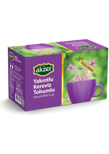 2'li Paket Yakıotlu Kereviz Tohumlu Çay (2x25 Süzen Poşet)