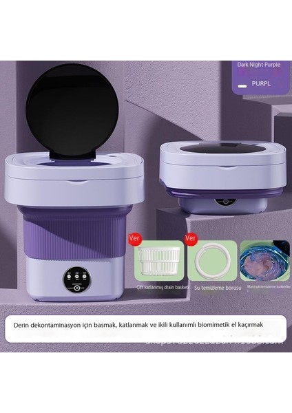 Iç Çamaşırı Katlama Çamaşır Makinesi Mini Küçük Çamaşır Makinesi Bebek Iç Çamaşırı Yıkama Çorapları Çıkarılabilir ve Taşınabilir Olarak Kurutulabilir (Yurt Dışından) fırsatları