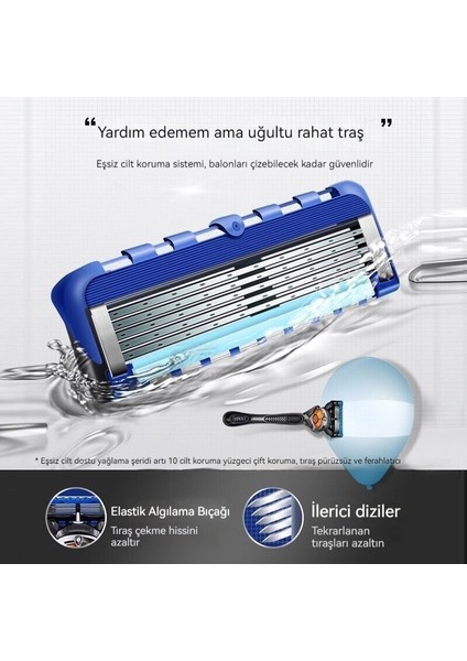 5 Katmanlı Bıçaklı Manuel Jilet Beş Katmanlı Bıçaklı Tıraş Makinesi Erkek Jilet Yüz Jilet Sakallı Jilet (Yurt Dışından) fırsatları