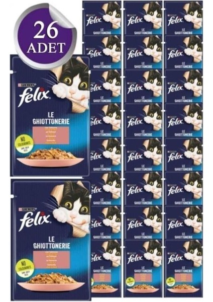 Somonlu Yaş Kedi Maması 26 Adet x 85 Gr.