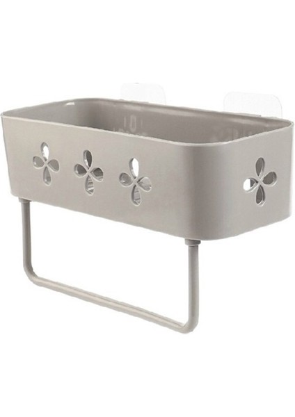 Banyo Rafı Mutfak Duvar Rafları Havlu Tutucu Siyah Duş Depolama Sepeti Mutfak Düzenleyici Banyo Aksesuarları (Yurt Dışından)