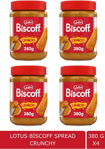 Biscoff Spread Crunchy 380 gr x 4