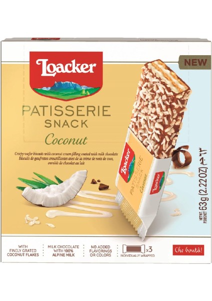 Patisserie Snack Coconut 63 gr