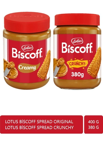 Biscoff Spread Original 400 Gr + Biscoff Spread Crunchy 380 Gr (ikisi Bir Arada)