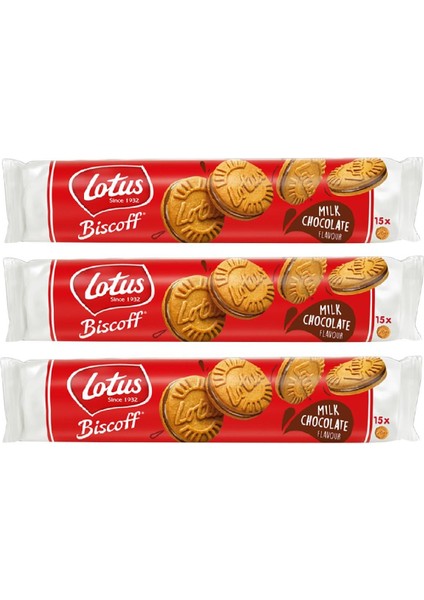 Bıscoff Sandwıch Bıscoff Chocolate 150 gr - Çikolata Kremalı Bisküvi x 3 Adet